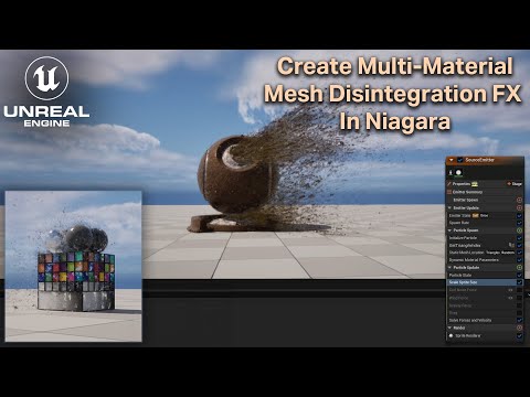 Disintegration FX with Multiple Materials in Unreal Engine 5  | Niagara VFX Tutorial