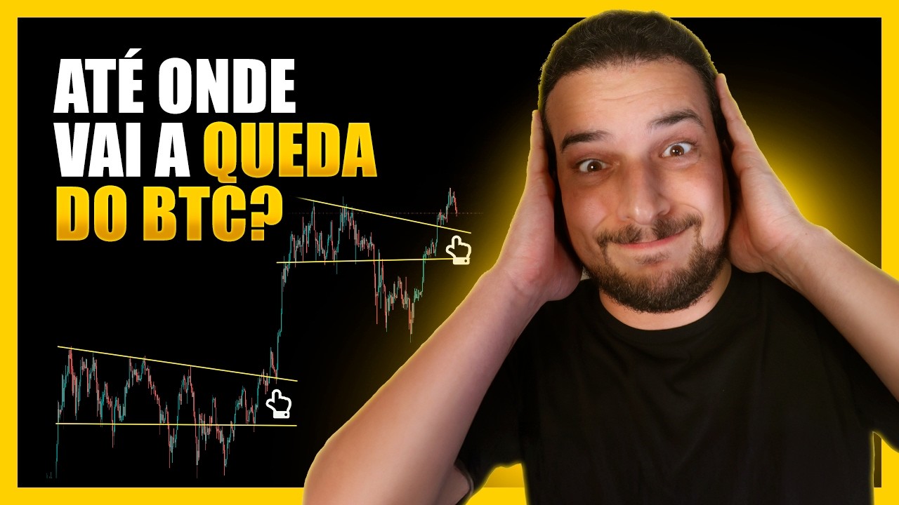 BITCOIN FAZ RETESTE DE ALTA ⚠️ ATÉ ONDE VAI A QUEDA?