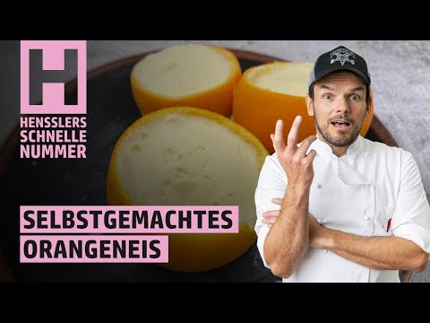 Quick homemade orange ice cream recipe by Steffen Henssler