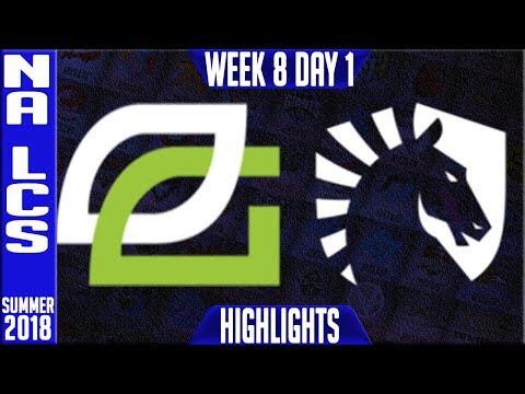 OPT vs TL Highlights | NA LCS Summer 2018 Week 8 Day 1 | Optic Gaming vs Team Liquid