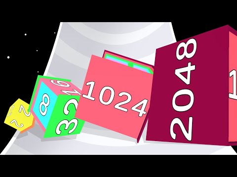 2048 CUBE ROTATOR - Level Up Numbers (ASMR Gameplay)