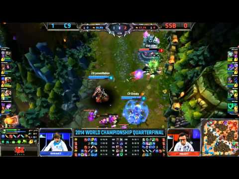 C9 catches Deft out of position - SSB vs C9 Game 2 (S4 Worlds)