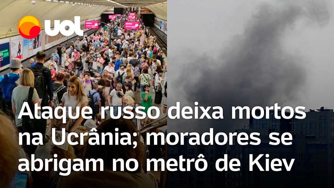 Rússia x Ucrânia: Explosões atingem Kiev e outras cidades ucranianas; moradores se abrigam no metrô