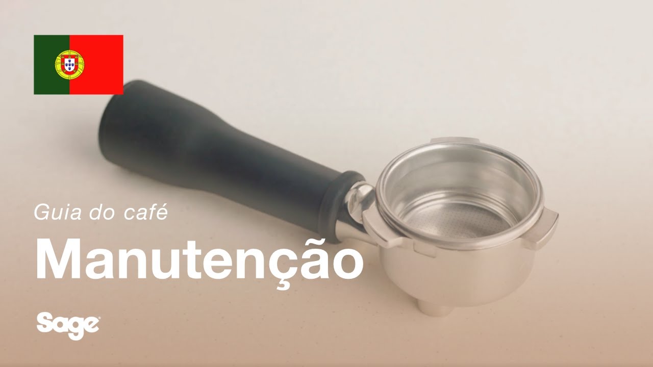 Como limpar o manípulo de café e o cesto do filtro