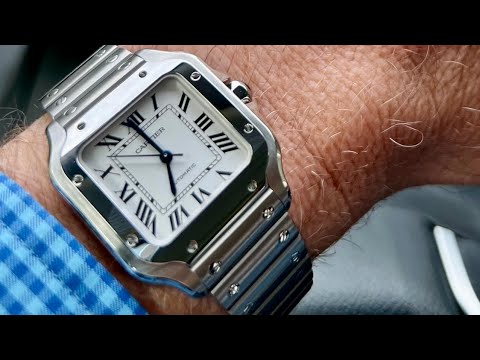2023 Santos de Cartier Medium on Larger Wrist Review