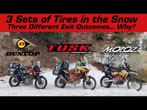 Adv Tire Snow Test! ❄️ Tusk 2Track vs. Dunlop TrailMax Raid vs. Motoz RallZ Why Different Results?