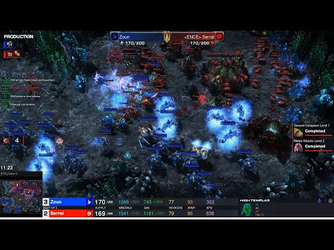 Starcraft II HomeStory Cup XXII 2022 Dec18 Serral(Z) v Zoun(P) Game 5 MAPS- [ESL] Data-C