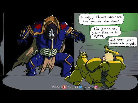 Barabas Dantioch saves Alexis Polux from Curze | A Warhammer 40K Meme Dub