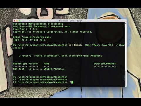 PowerCLI 11.0 Install on Mac