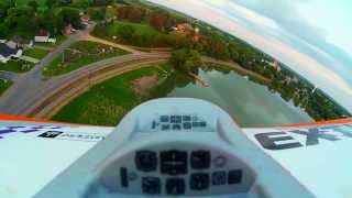 preview picture of video 'A Sunset Flight with My Parkzone Extra 300 over Benton Lake, Cologne, Minnesota - June 18th, 2013'