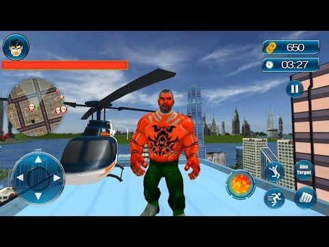 Incredible Monster Superhero Crime City Battle | Red Monster Hero Robot Crime City Mission - Android