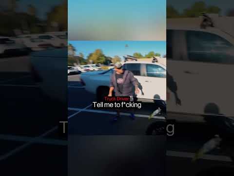 Biker’s Run Into Awkward Situation While Parking…