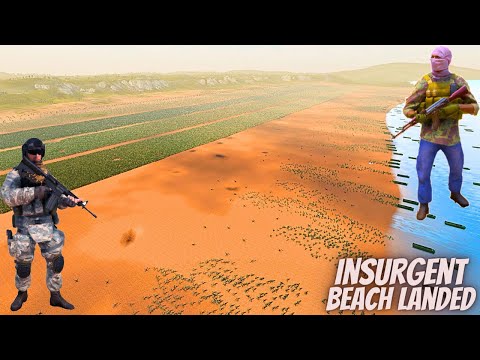 2,000,000 Insurgents Beach Landing VS Modern Soldiers Beach Defense | UEBS 2 | @GreekyMaster​