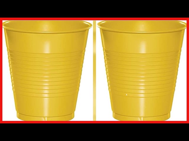 Vídeo relacionado con Creative Converting 28102181 - Tazas de plástico con 20 colores, plástico, School Bus Yellow, 454 g