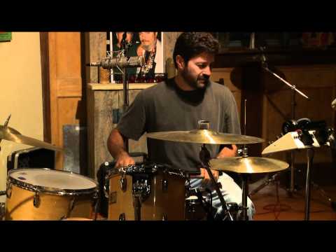 Tab Benoit on Drums at Dockside Studios 2011 - by Jay Newby