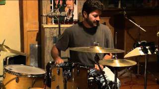 Tab Benoit on Drums at Dockside Studios 2011 - by Jay Newby