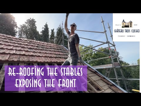 Re-roofing the stables - The Front is Exposed!