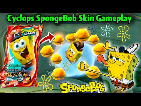 Cyclops SpongeBob Skin Gameplay‼️🔥 So Cute & Funny Free Skin🧽😆