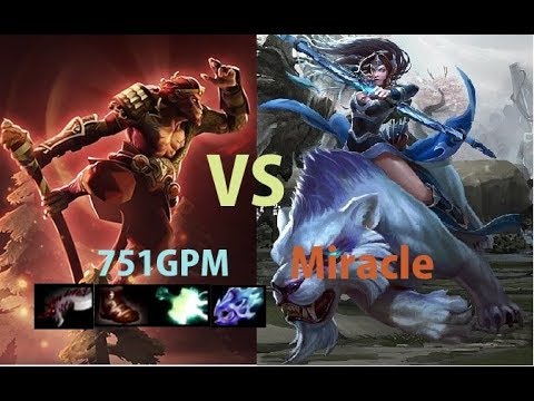 Miracle [Dota 2] Mirana Defeated  By Pro Monkey king Build Max As