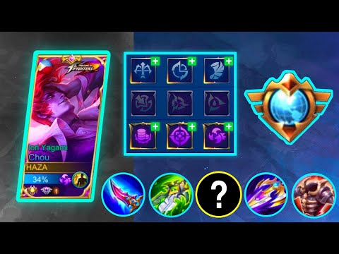Chou Top 1 Global Emblem Set 2022 And Build / Chou New Meta Gameplay / Mobile Legends