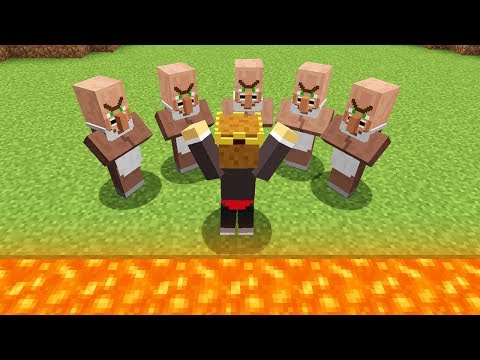 OS VILLAGERS QUEREM ME JOGAR NA LAVA DO MINECRAFT !!!