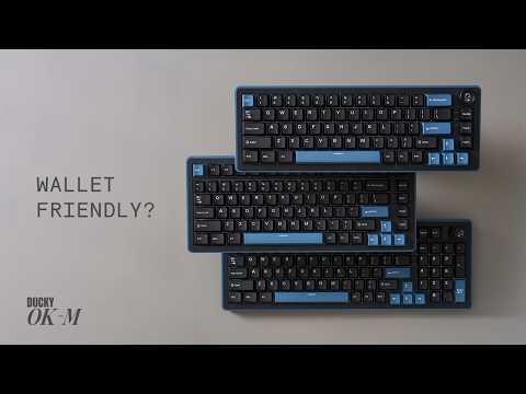Ducky OK-M 65 Blackout 65% Hotswap Wireless RGB Keyboard (KTT Baby Blue) video review thumbnail