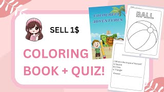 $1 PLR Kids Activity Coloring Book | Sell on Etsy, KDP & More | Flipbo