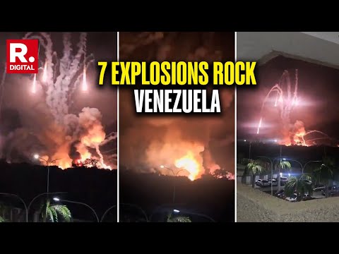 US Allegedly Attacks Venezuela's Airbase in Capital Caracas | 7 Explosions Reported | Trump-Maduro