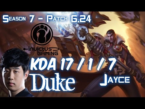 IG Duke JAYCE vs RUMBLE Top - Patch 6.24 KR Ranked