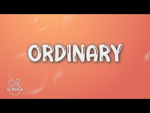 Alex Warren - Ordinary (Tekst/Lyrics) Polskie Tłumaczenie