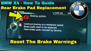 BMW X4 Brake Fault Warnings - F26 Xdrive - How To DIY FIX