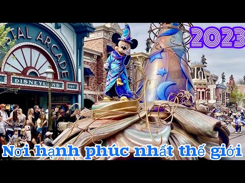 4k full magic happens parade 2023 at Disneyland park - Disney100 Years of Wonder Celebration