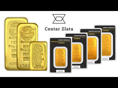 Zlatne poluge Argor-Heraeus | Centralno mjesto za investicijsko zlato | Centar Zlata