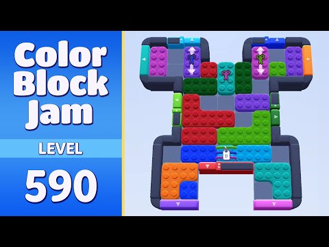 Color Block Jam Level 590 | Every Puzzle Solved! 🎯