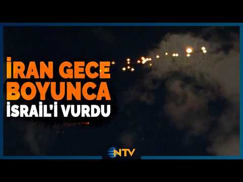 İran İsrail'i Gece Boyunca Vurdu, '1 Tonluk Füzelerle Vuracağız!' Açıklaması Geldi | NTV
