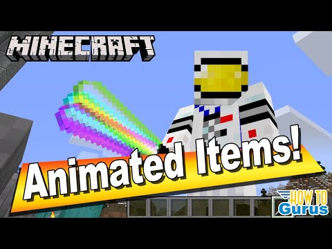 HTG George - How You Can Made a Rainbow Animated Lightsaber Sword Custom Minecraft Animated Items Texture Pack