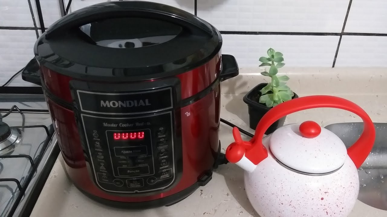 Como fazer arroz na panela de pressão elétrica Mondial master cooker