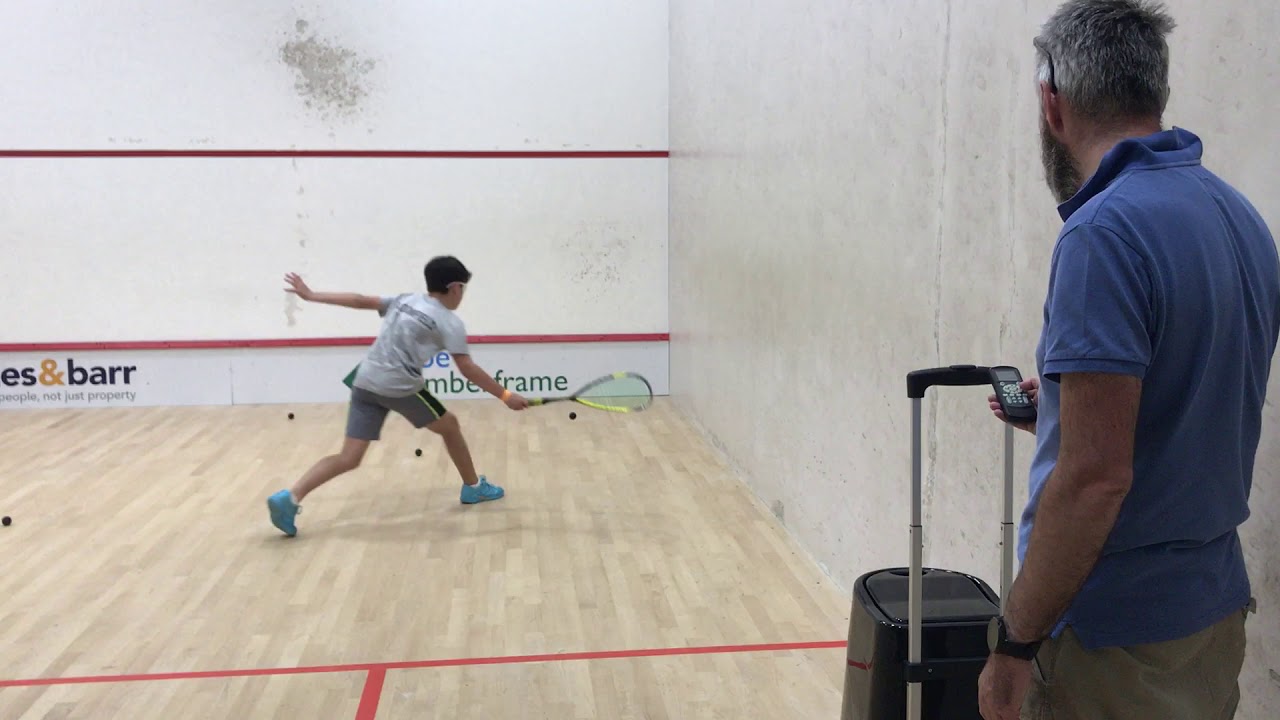 Squash Ball Machine Squash cannon trainer 80 Balls Warmer