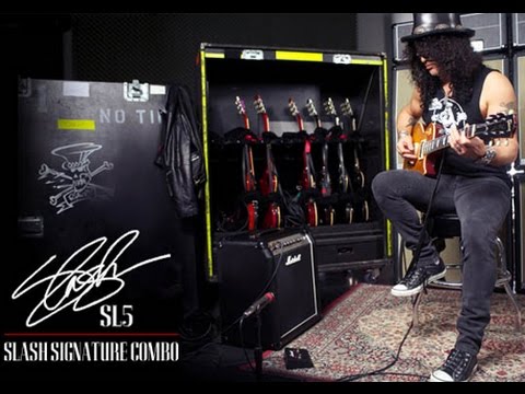 Marshall Slash Signature SL5 Amp Demo, Dunlop GCB-95 Wah Pedal & Slash MXR SF01