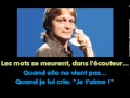 Claude François - Le téléphone pleure karaoké.failed ...