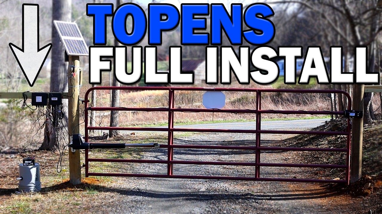 TOPENS Automatic Swing Gate Opener Review – Solar Powered with Built-in Lock!