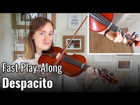 Despacito Easy Sheet Music Fast Play-Along  | Easy Beginner Song | Violin Tutorial