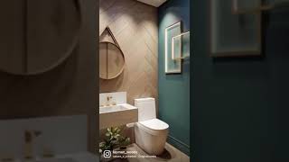 Stunning Powder Room Design Ideas | Small Powder Room | #youtubeshorts