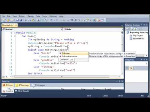 Visual Basic Tutorial   25   Select Case Else ‏