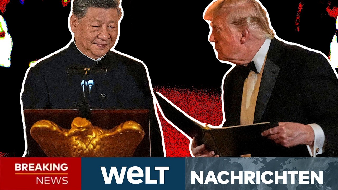 USA: "Jetzt hat Trump noch mal nachgelegt" Eklat überschattet Besuch von Xi Jinping! WELT LIVESTREAM