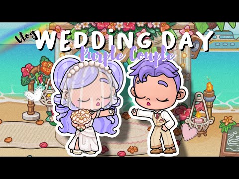 VLOG : WEDDING DAY BECOMING MRS. J4BL4Y PURPLE COUPLE 💜| AVATAR WORLD DRAMA ROLEPLAY !