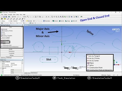 Drawing Tools 2.0 | Lesson 3 | Ansys Design Modeler Tutorial | Tamil