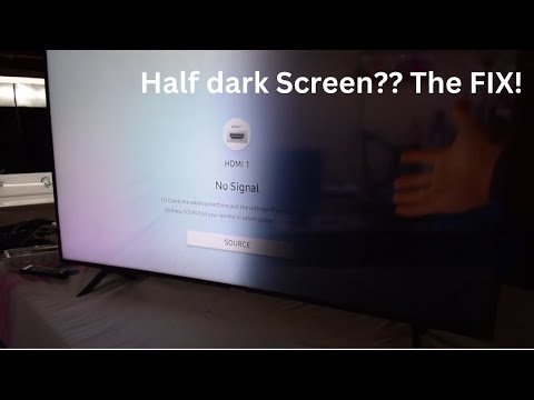 Half Black Screen EASY FIX! (Samsung UN55U7300F)