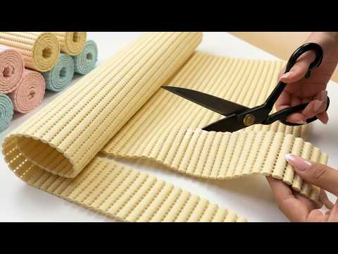 I SAW IT IN AN EXPENSIVE STORE AND MADE IT MYSELF!😍 GENIUS IDEA INVOLVING A PVC BATHROOM MAT! DIY