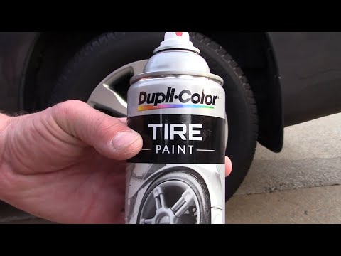 How To Apply Dupli-Color CLEAR Tire Paint : The Best Tire Dressing!!!